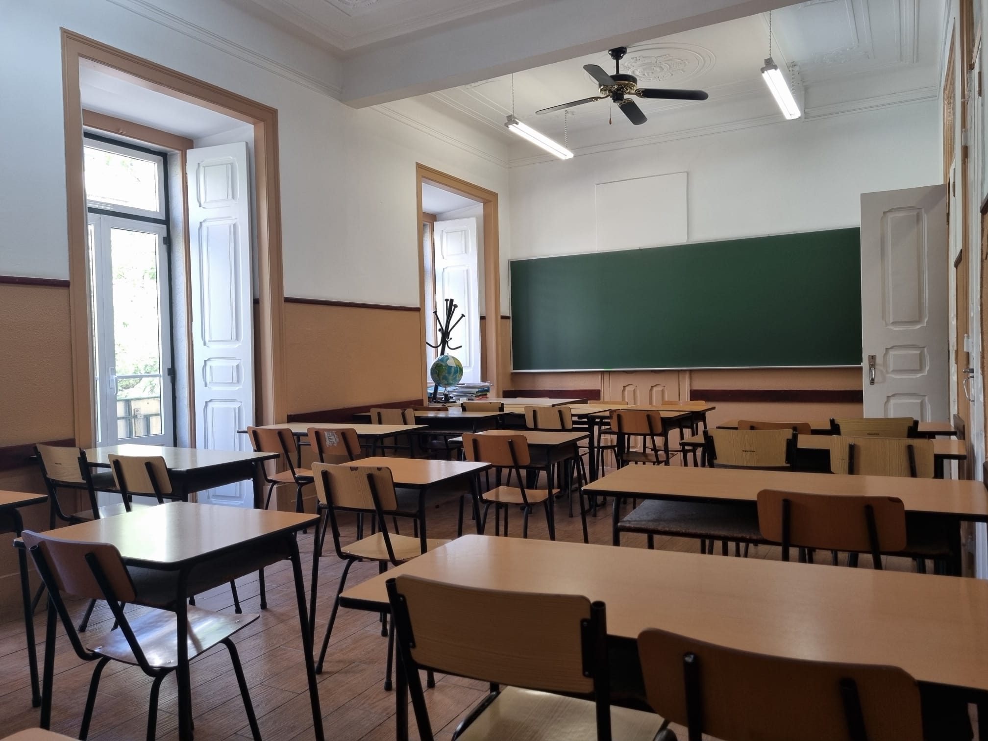 Sala de aula do Externato Ergon