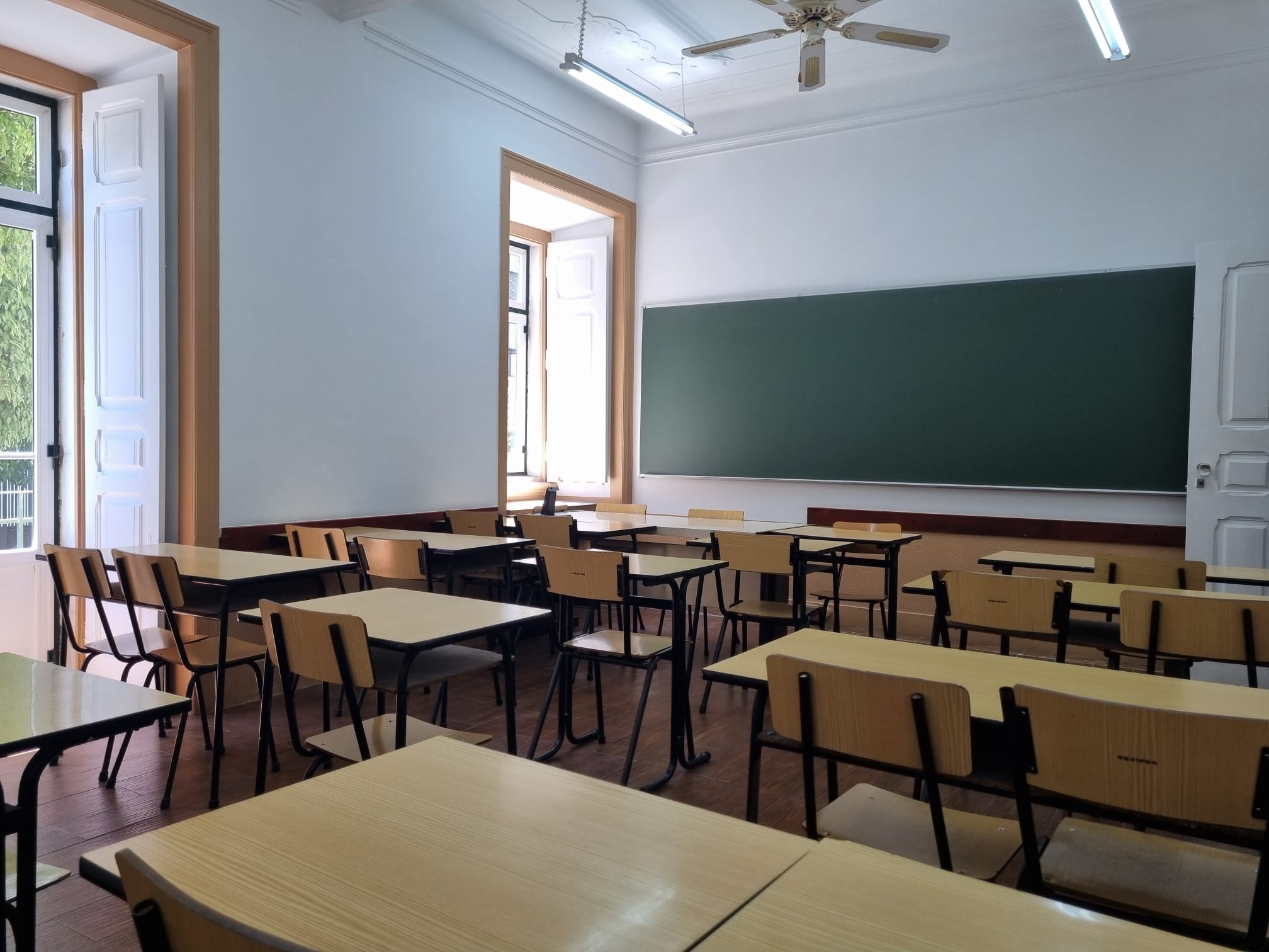 Sala de aula do Externato Ergon