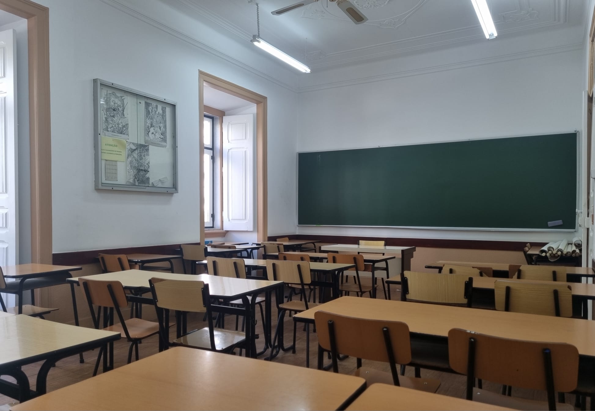 Sala de aula do Externato Ergon